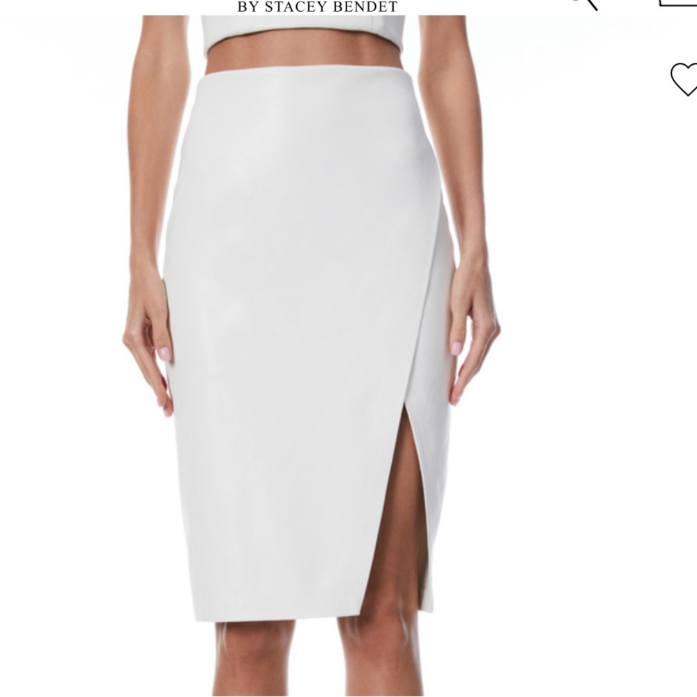 Alice + Olivia White Pencil Skirt